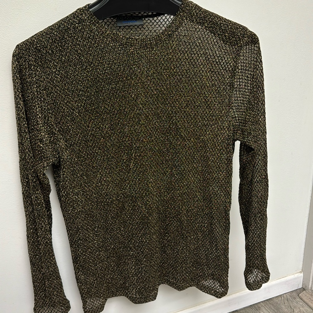Vintage. Men’s 1990s Messori metallic glitter pullover xl reg fit
